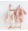 Baby kids Girls Roupas thick warm Velvet Winter Boys Rompers Rabbit Ear Hooded Infants Playsuit Carrot Overalls Jumpsuits