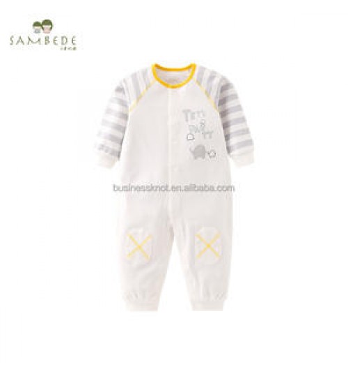 Jumpsuits The New Baby Boy Stripe Cotton Jumpsuit Playsuit Kazakhstan Clothing Comfort Boy Climbing Clothes Baby Romper