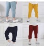 Trousers Baby 1-6Years Cotton Linen Girls Boys Casual Trousers Baby Kids Loose Pants Toddler Children Solid Jogger Pants For Kids