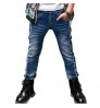 Kids Fashion Child Denim Long Pants For Boy Baby Elastic Waist Trousers