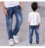 Kids Fashion Child Denim Long Pants For Boy Baby Elastic Waist Trousers