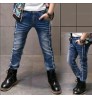 Kids Fashion Child Denim Long Pants For Boy Baby Elastic Waist Trousers