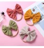 Knitted bowknot children's headband hair accessories super soft nylon seamless baby headband