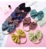 Knitted bowknot children's headband hair accessories super soft nylon seamless baby headband