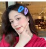 Korean Fashion Summer Simple Baby Girls Daily Hair Accessories BB Hair Pin Sweet Candy Color Cute Flower Hair Clips