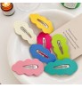 Korean Fashion Summer Simple Baby Girls Daily Hair Accessories BB Hair Pin Sweet Candy Color Cute Flower Hair Clips