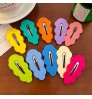 Korean Fashion Summer Simple Baby Girls Daily Hair Accessories BB Hair Pin Sweet Candy Color Cute Flower Hair Clips