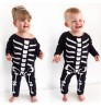 Newborn Baby Children Halloween Jumpsuits Bones Skeletons Printing Long Sleeve Romper Party Playsuit Cute Infant Clothing