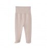 Plain baby pants stretchy cotton baby trousers with footie high waist infant pants