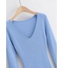 Hot sell Sweater Women Clothing Solid Color Autumn long-sleeved dress mid-length skirt