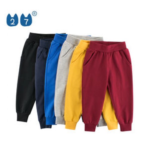 Private Label Wholesale Casual Baby Beach Long Pant Trousers Kids Jogging Pants