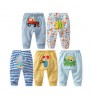 Wholesale 100% Cotton Baby Harem Pants Newborns Trousers 5-pack