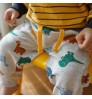 Amazon hot-selling cartoon printed cotton track stacked baby boy fleece pants&trousers