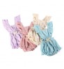 Wholesale newborn romper in stock 100% muslin cotton legless clothes baby girls playsuit