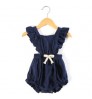 Wholesale newborn romper in stock 100% muslin cotton legless clothes baby girls playsuit