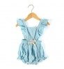 Wholesale newborn romper in stock 100% muslin cotton legless clothes baby girls playsuit