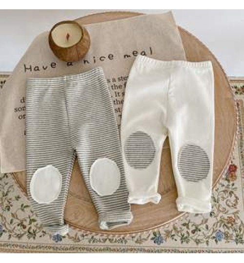 Ins 2022 autumn new baby clothes trousers cotton comfortable baby Leggings striped pants