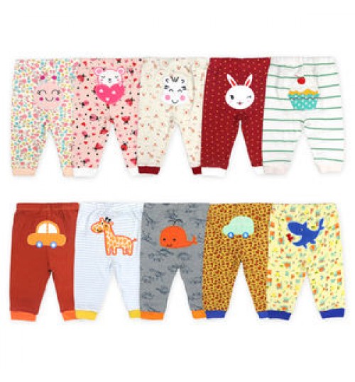 5PCS Pack Newborn Clothing Baby Cotton Trousers Unisex Baby Pants