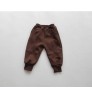 Warm children fleece pants children winter trousers baby boy's and girls' solid color pant