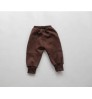 Warm children fleece pants children winter trousers baby boy's and girls' solid color pant