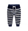 Custom cotton stripes knitting baby trousers baby pants boy pants baby winter