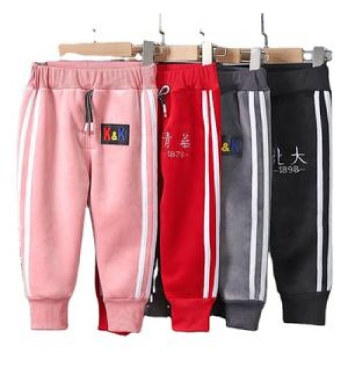 Wholesale custom winter new children's trousers baby thickened warm outer wear pants