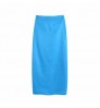 Q350 Autumn 2021 Solid Color Side Bow Knot Wrapped Skirt Women Pencil Skirts Saias Clothing 9