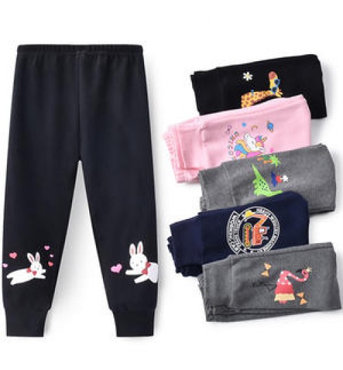 Autumn New Children's Leggings Pure Cotton Stretch Sweatpants Boys and Girls Long Trousers Baby Casual Pants