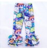 Baby Leggings Wholesale Printed Icing Baby Girls Cotton Ruffle Kids Boutique Leggings Pants