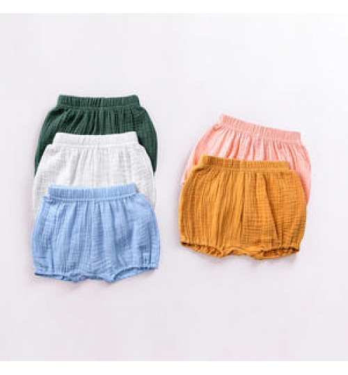 Infant Baby Clothing Harem Pants Cotton Linen Shorts Newborn Baby Boys Girls Bread Short Trousers Pp Pants Bloomers