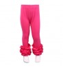 Latest children pants trousers high waist autumn and winter casual baby girls ruffled leggings