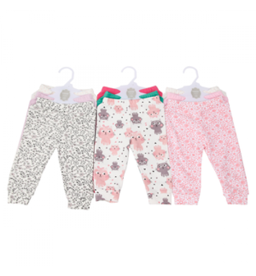 Factory Direct Sale 3pcs in 1 bag new fashion cotton baby Pants Long Baby Trousers