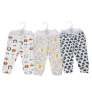 Factory Direct Sale 3pcs in 1 bag new fashion cotton baby Pants Long Baby Trousers