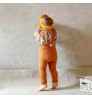 2022 Spring and Autumn New High Waist Suspender Ninth Pants Baby Knitted Cotton Leggings Baby Casual Leggings