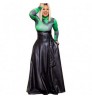 YP Women High Waist Faux Leather Long Skirts Night Club Street Vintage A-line Maxi Party Bandage Ladies Long Leather Skirts