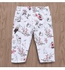 Floral Printing Baby Girls Long Pants New Fashion Kids Baby Girls Cartoon Flower Clothes Bottoms Leggings Pants Newborn Trousers