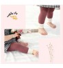 Spring and Autumn Candy Color Vertical Stripe Baby Leggings Baby Cropped Pants Jumpsuit Children's Tights Socks