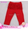 Best selling wholesale baby mint kids cotton leggings fashion baby dance ruffle butts leggings made in China